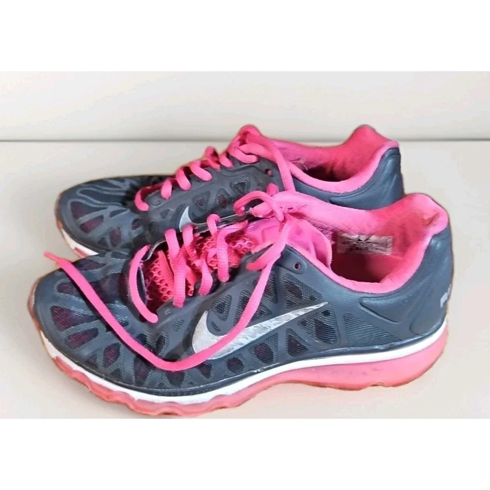 Nike Air Max 429890-006  Running Shoes‎ Womens Sz 7 Pink Black Sneakers P15